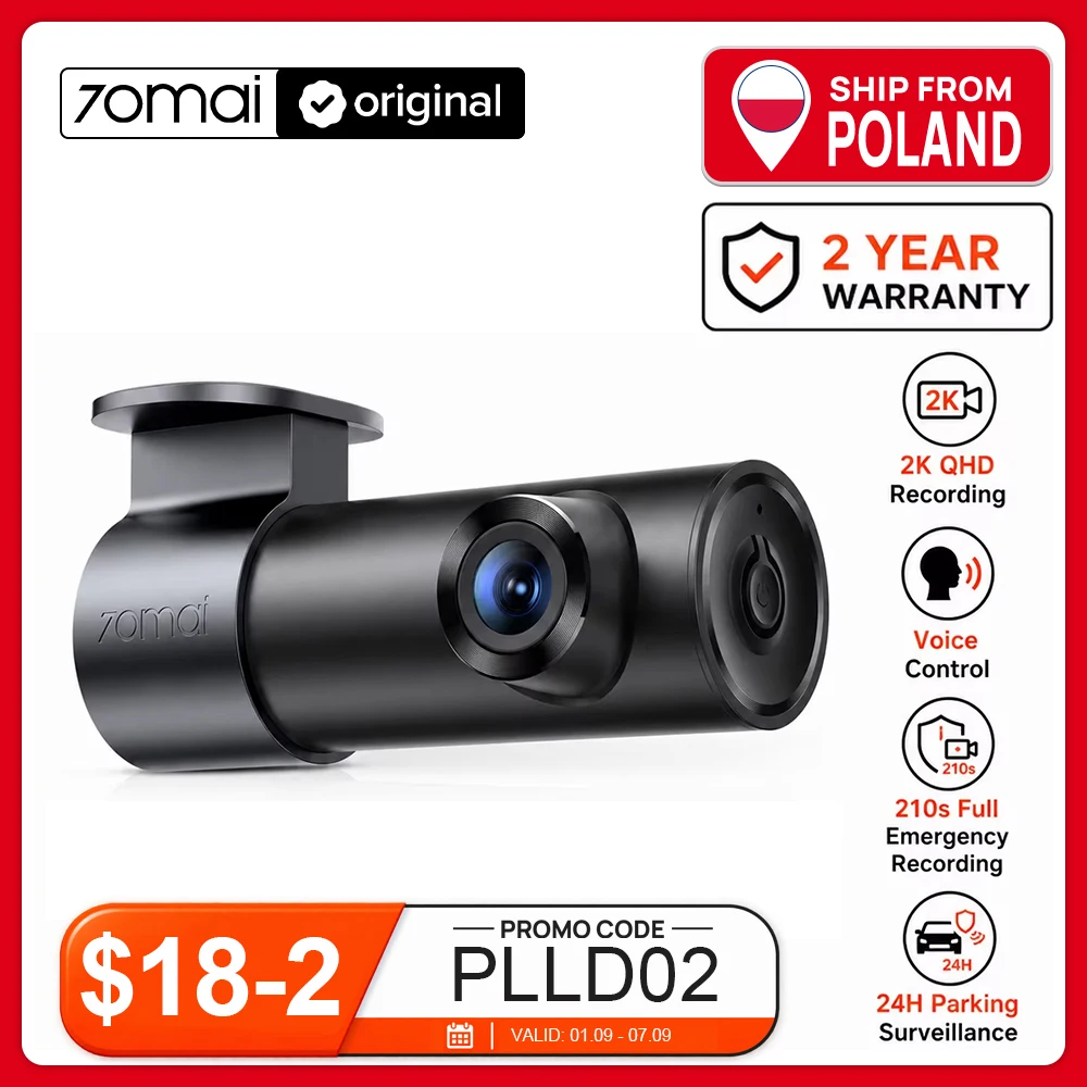 Wideorejestrator 70mai M310 Plus 2K 1440p