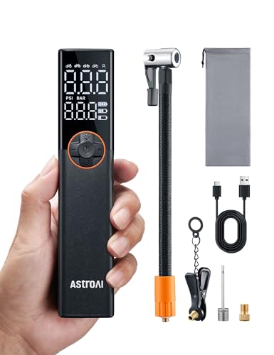 AstroAI elektryczna pompka rowerowa 150 PSI z wyświetlaczem LED