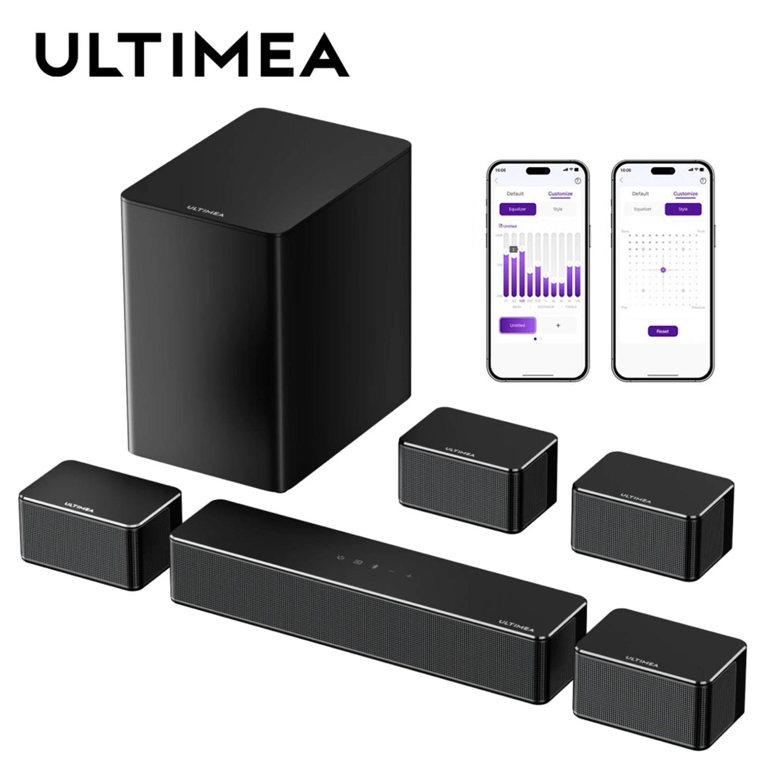 Soundbar ULTIMEA 7.1 z subwooferem i głośnikami surround!