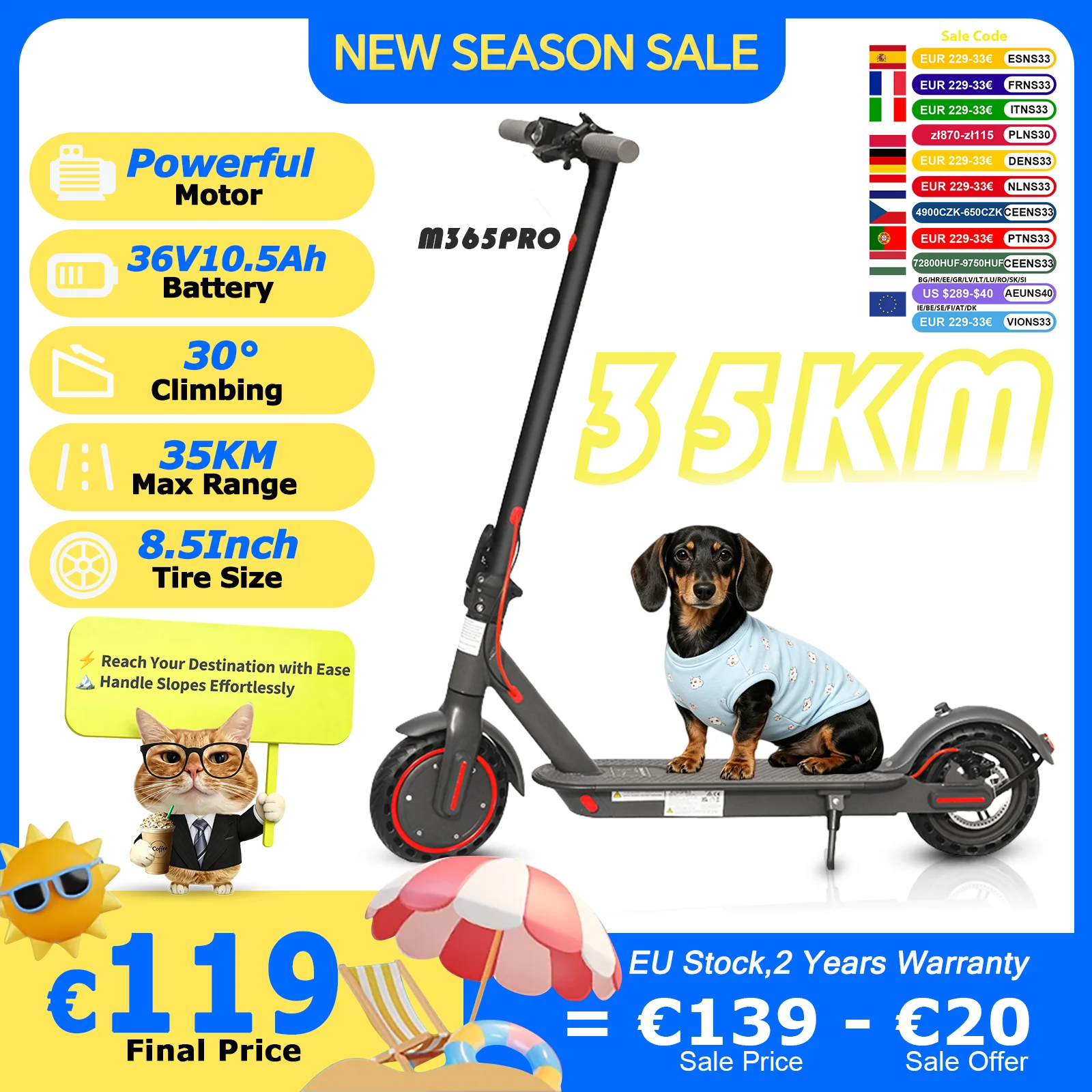 Hulajnoga elektryczna M365PRO / M365 X1 z zasięgiem do 35km!