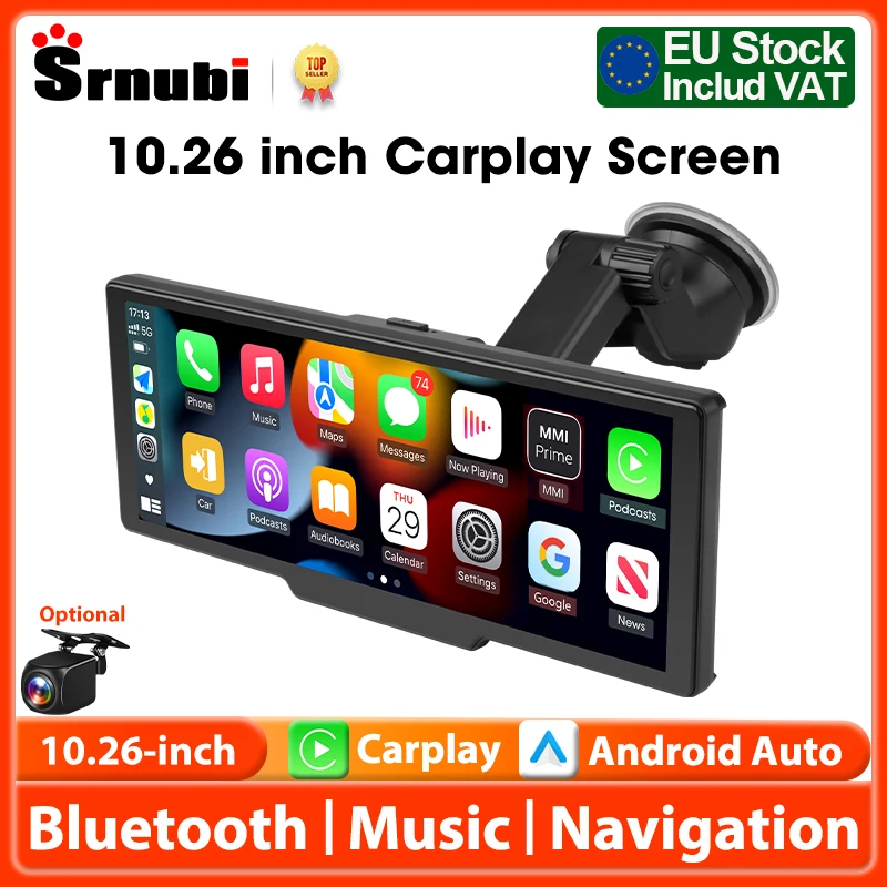 Ekran samochodowy 10,26″ z bezprzewodowym CarPlay i Android Auto