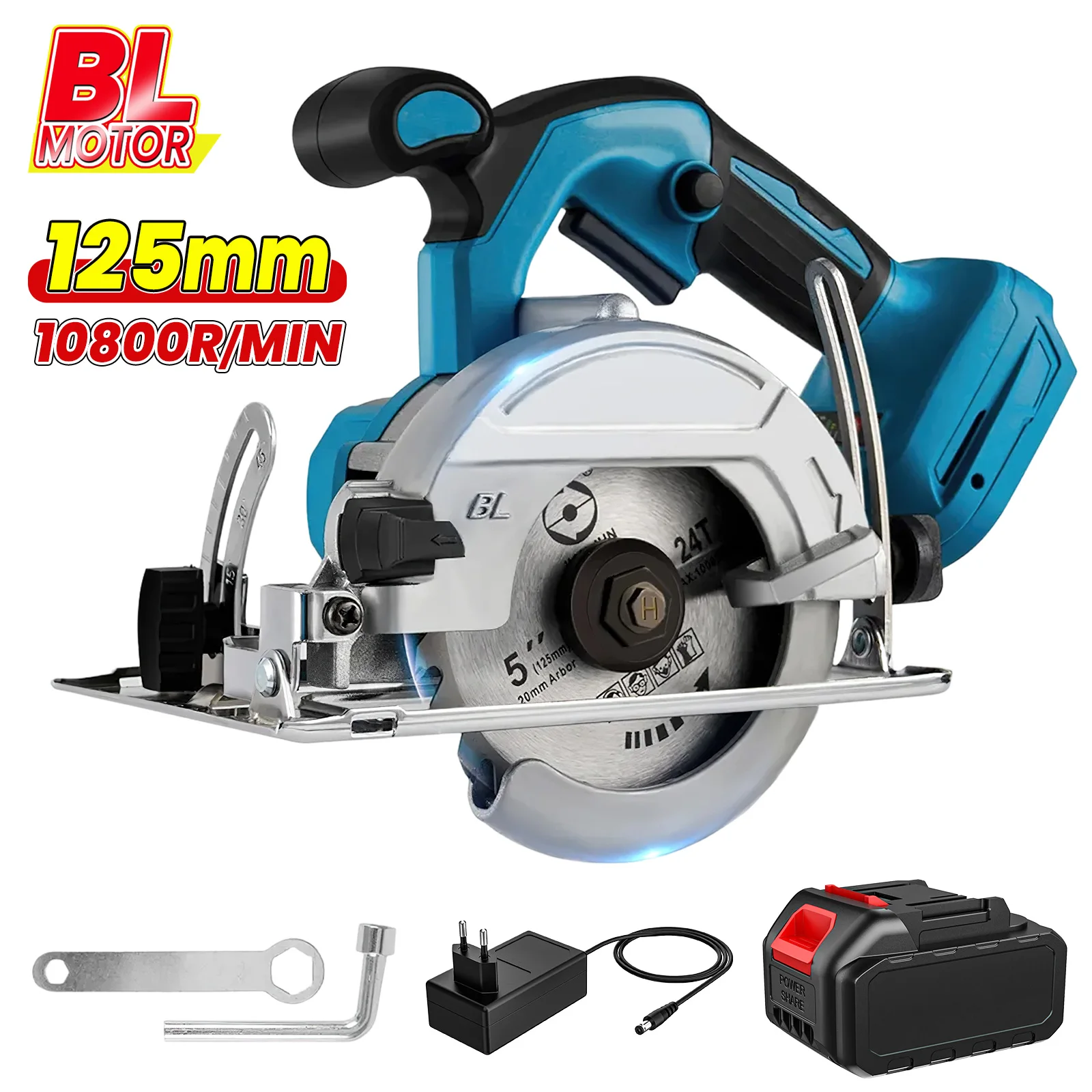 Bezszczotkowa mini pilarka tarczowa 125 mm do akumulatorów Makita 18V