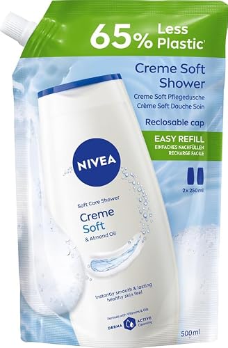 NIVEA Creme Soft żel pod prysznic refill 500 ml z witaminami C i E