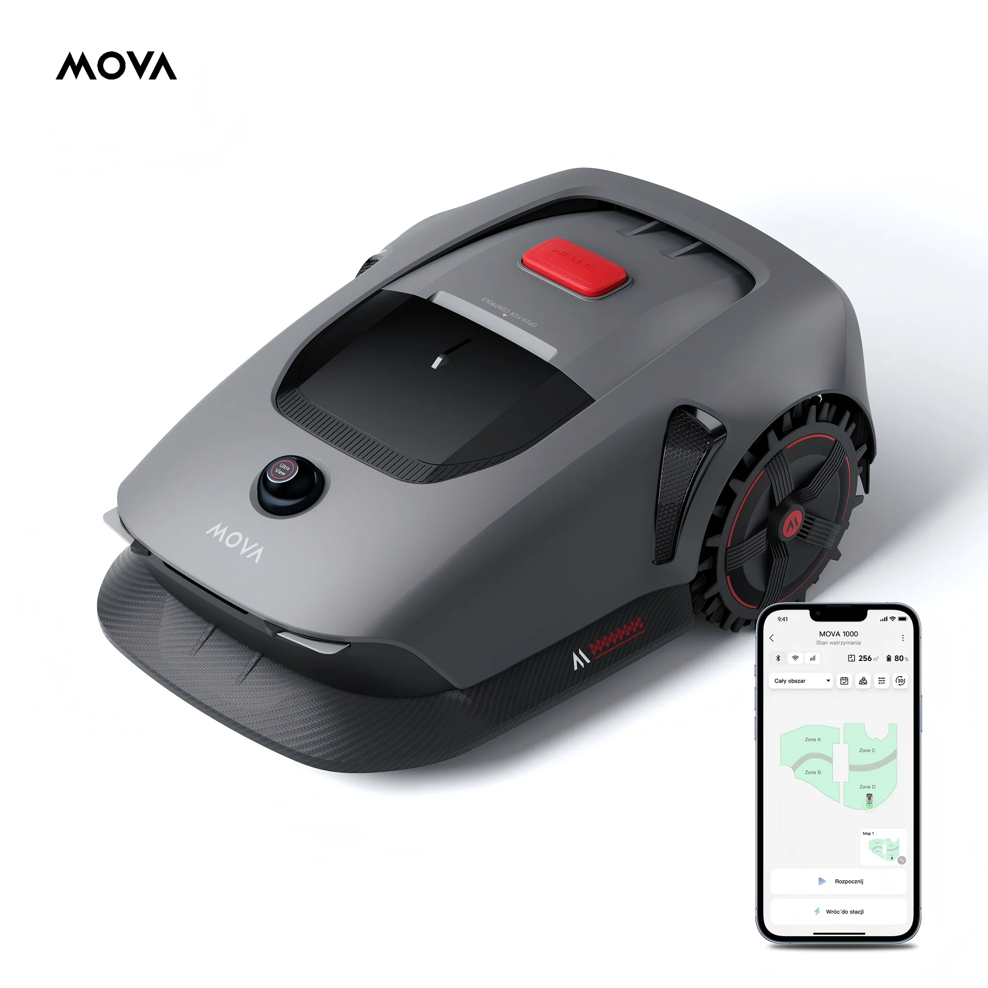 Robot koszący MOVA 1000 bez przewodu ograniczającego! 🌱🔥