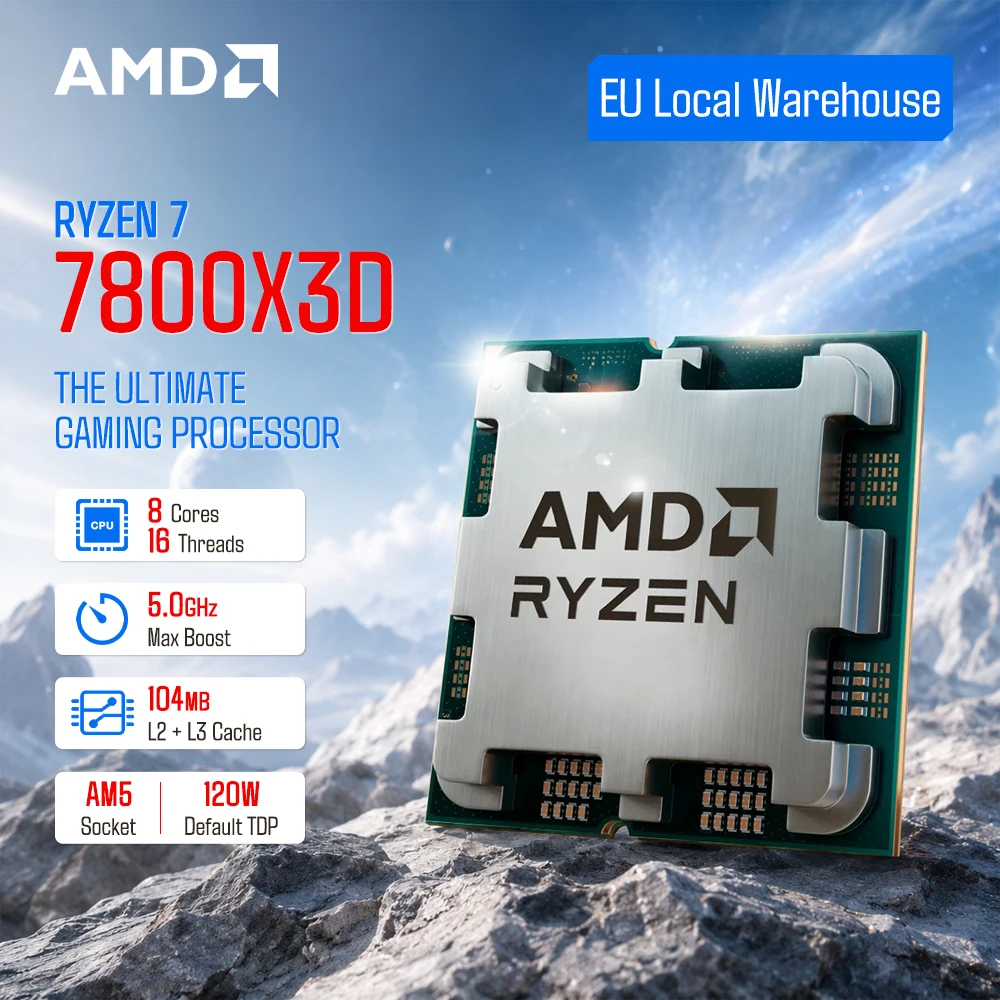 AMD Ryzen 7 7800X3D procesor AM5 z 3D V-Cache