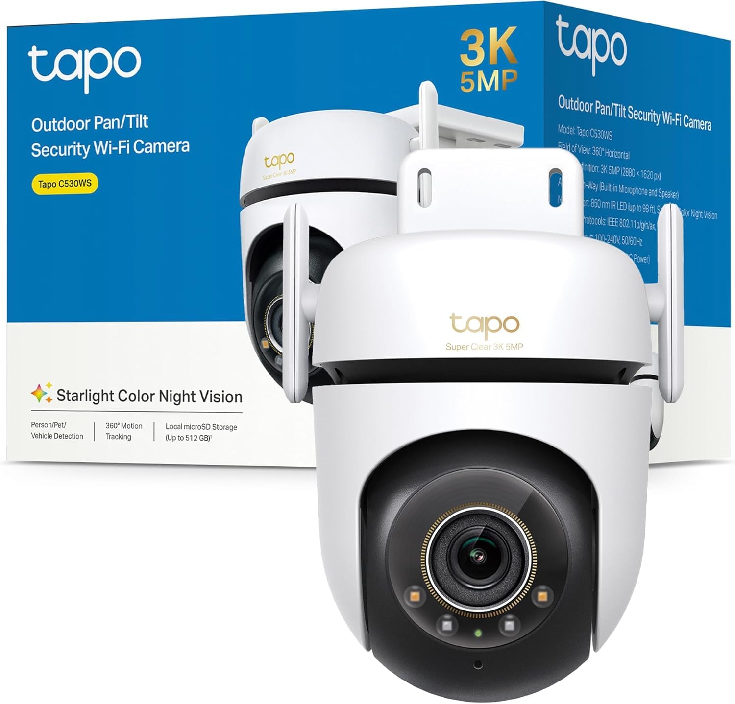 Kamera zewnętrzna TP-Link Tapo C530WS 3K 5MP 📹