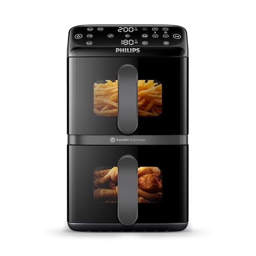 Philips Ovi Series 4000 NA460/00 pionowy Airfryer 10 l z dwoma koszami