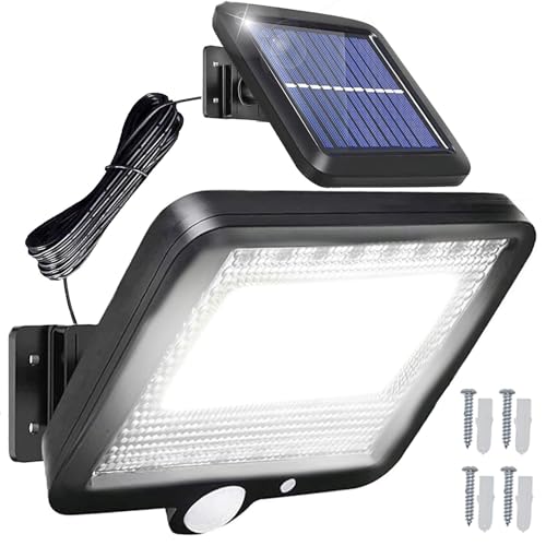 Retoo lampa solarna 100 LED COB z czujnikiem ruchu i panelem 5 m