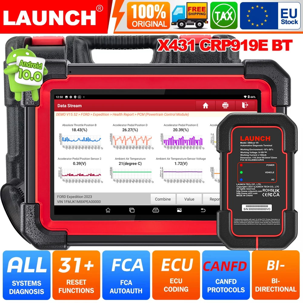 🔥 Profesjonalny tester diagnostyczny LAUNCH X431 CRP919E BT za 1329zł!
