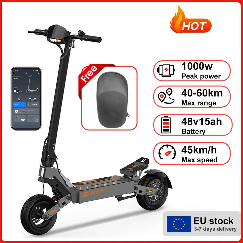Hulajnoga elektryczna K2 1000W 48V 15Ah z podwójnym zawieszeniem