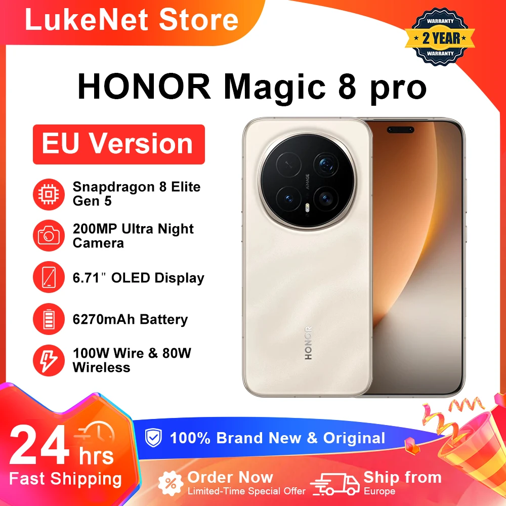 HONOR Magic8 Pro 5G z Snapdragon 8 Elite Gen 5 i aparatem 200 MP