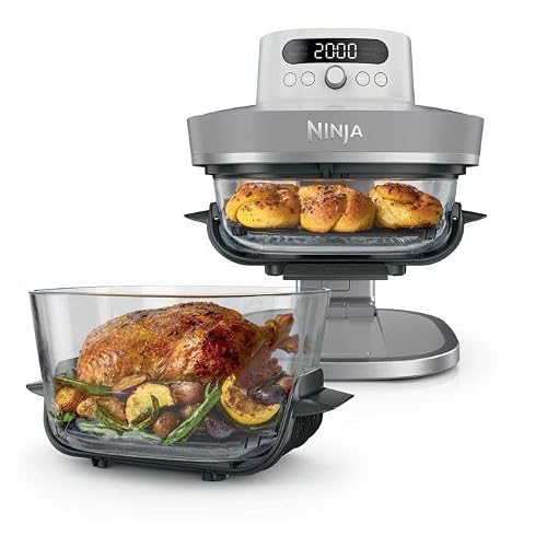Ninja CRISPi PRO XL AS090EUSD frytkownica beztłuszczowa ze szklanymi pojemnikami