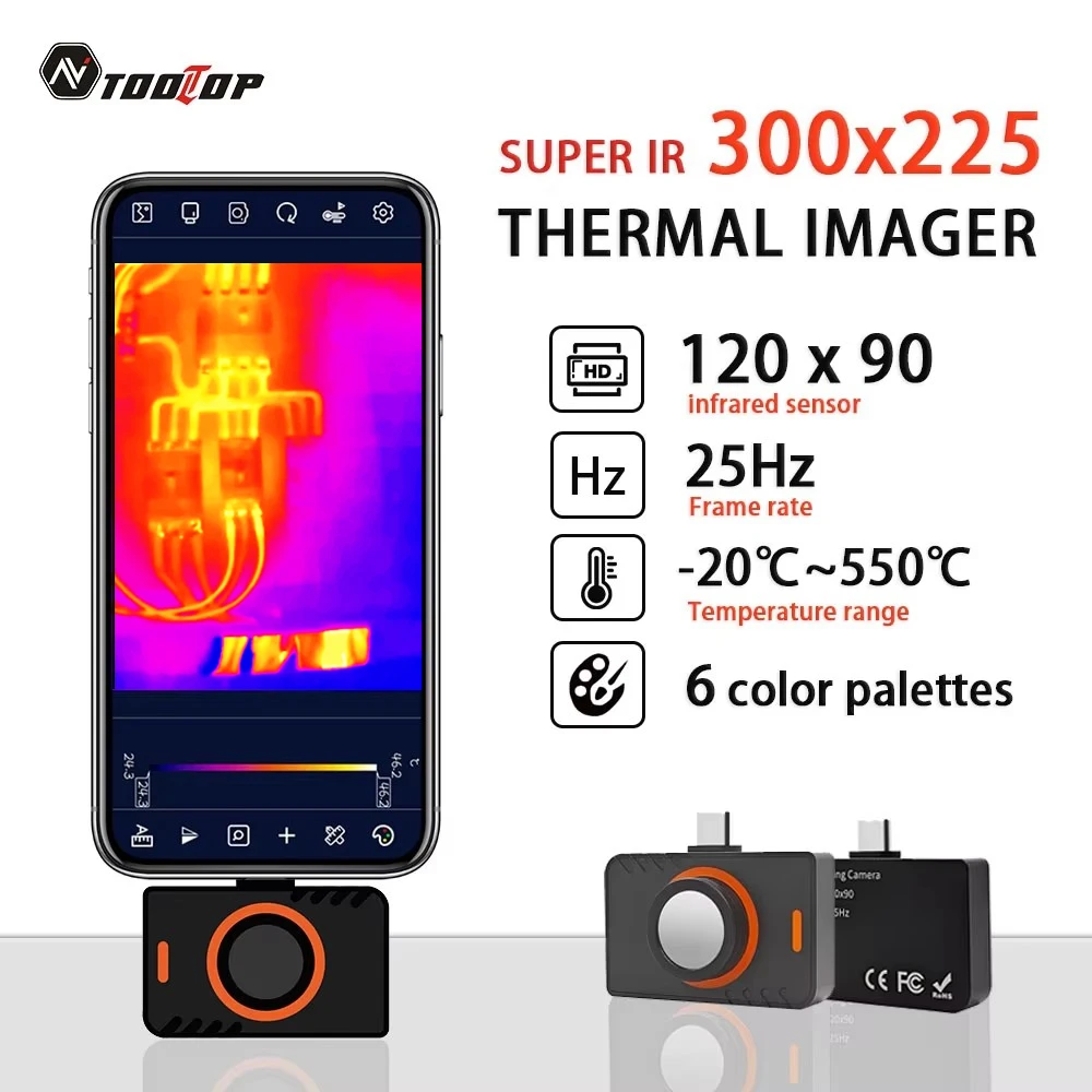 Kamera termowizyjna TOOLTOP T5 do smartfona z Androidem!