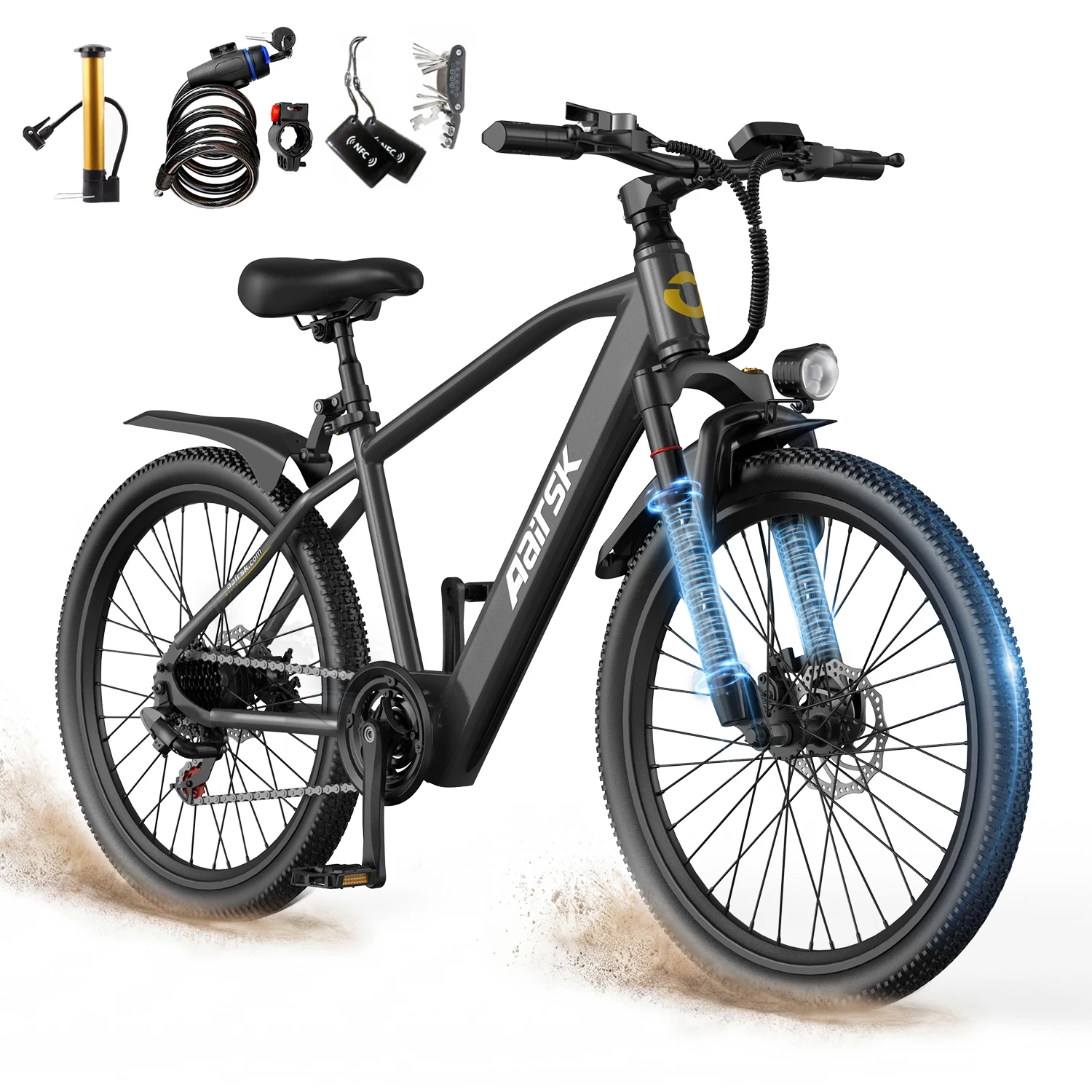 Aairsk GT300 26″ 250W z NFC