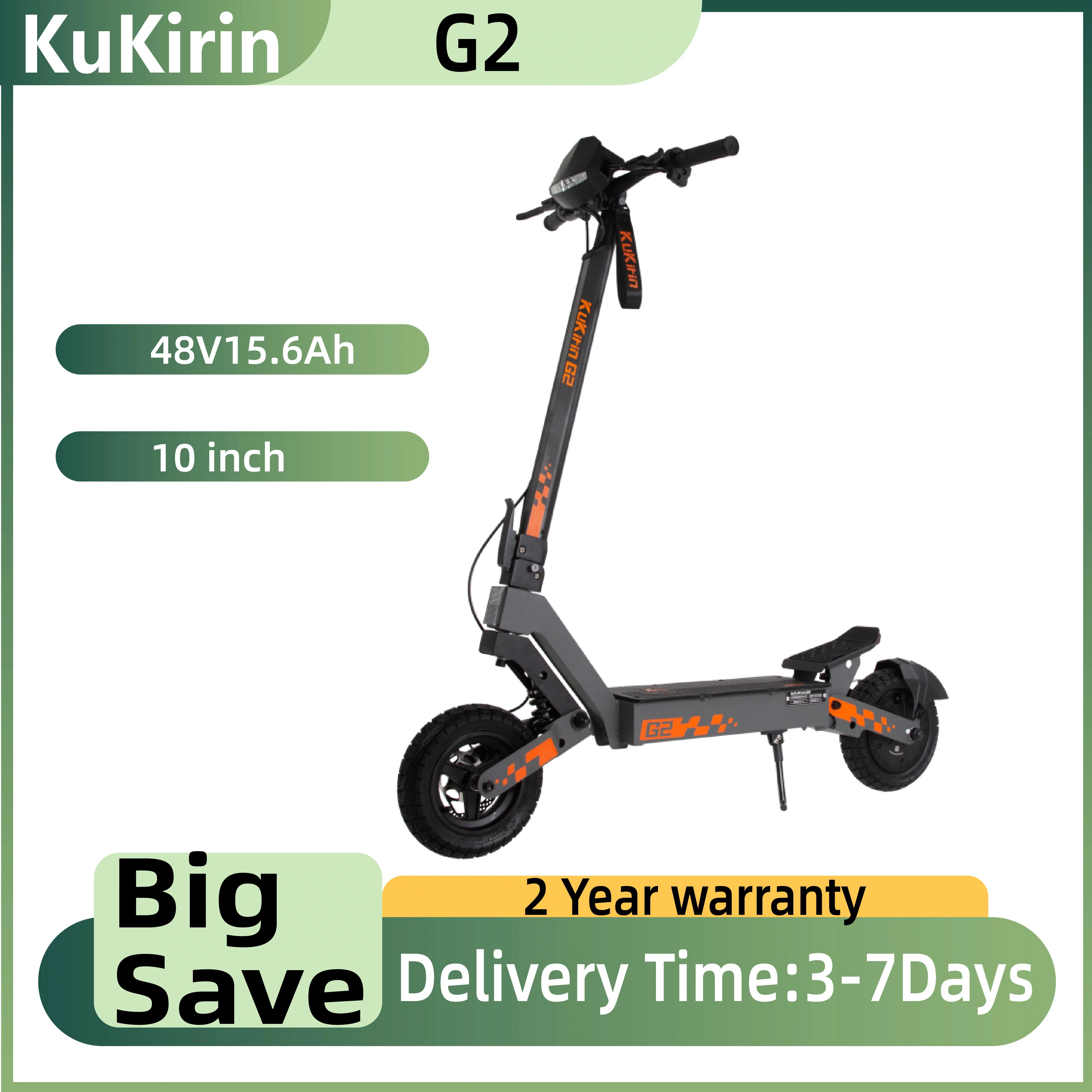 KuKirin G2 48V 15Ah z 10-calowymi oponami terenowymi