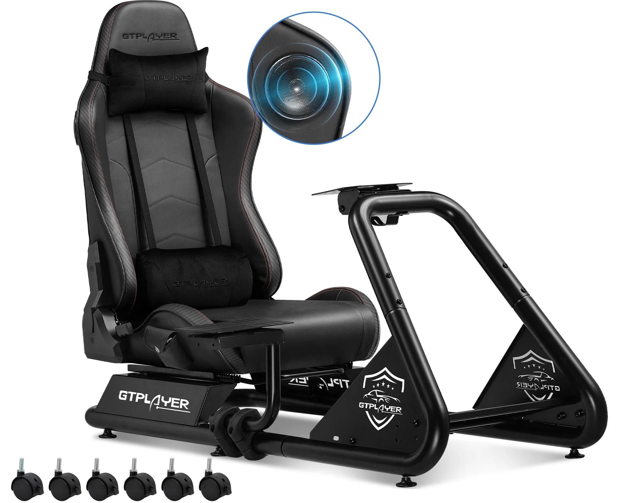GTPLAYER kokpit Sim Racing ze zintegrowanymi głośnikami