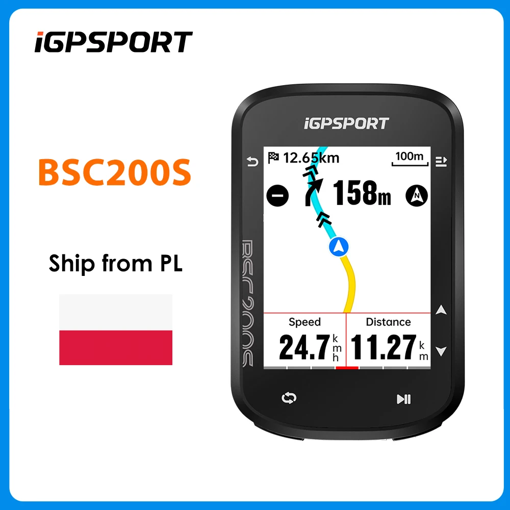 iGPSPORT BSC200S komputer rowerowy GPS z kolorową nawigacją