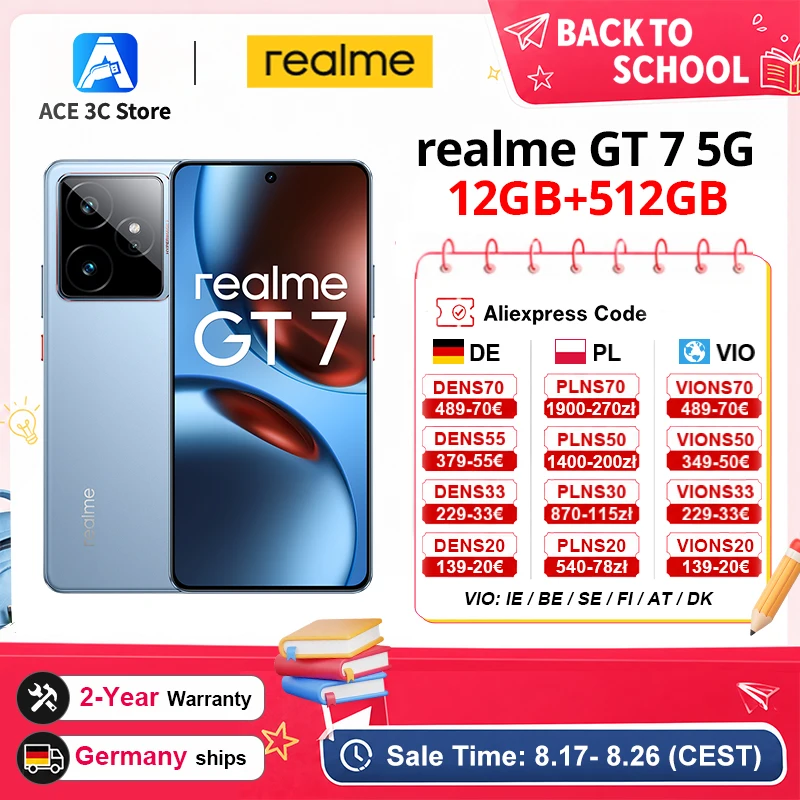 realme GT 7 5G 12/512GB w świetnej cenie! 🔥