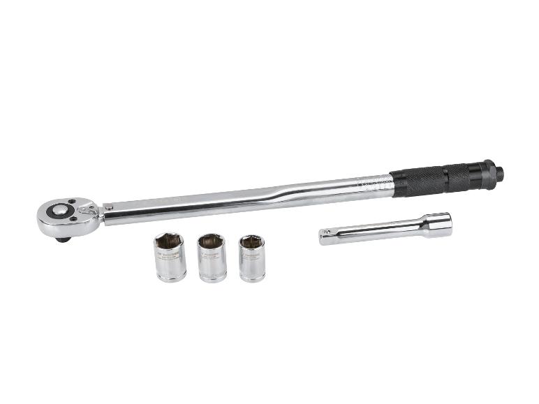 Parkside – zestaw klucza dynamometrycznego 1/2", 40–210 Nm, 5 elementów