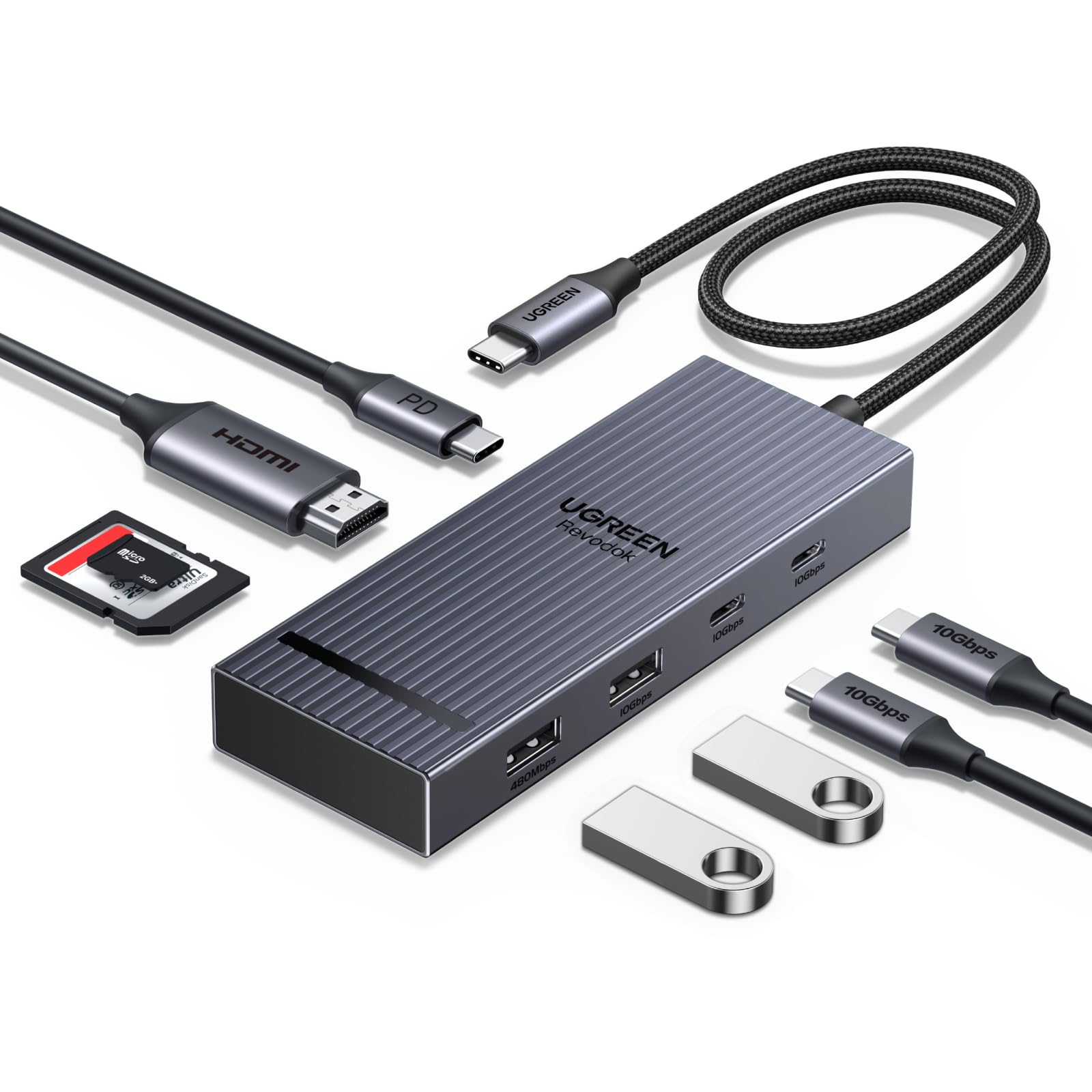 🔥 Hub USB-C UGREEN Revodok Pro 108 8w1 10Gbps z HDMI 4K 60Hz za 59,99zł!