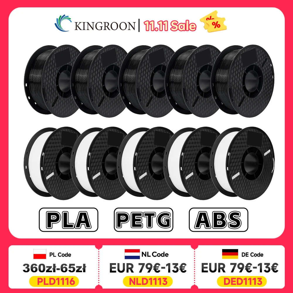 KINGROON filament do drukarki 3D 10 kg, średnica 1,75 mm