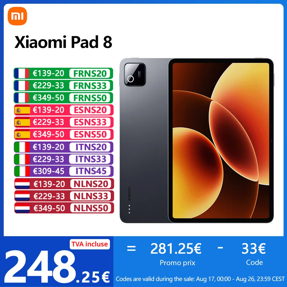 Xiaomi Pad 8 8/256GB ze Snapdragonem 8s Gen 4 - świetna cena! 🔥