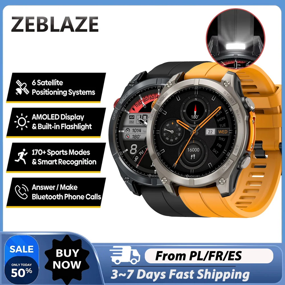 Smartwatche Zeblaze Stratos 4 z GPS